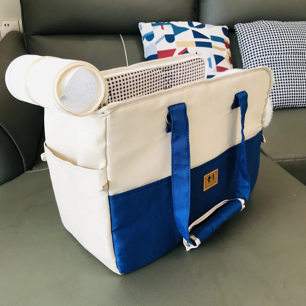 Portable Dog Carrier Cat And Dog Outgoing Bag Breathable Pet Carrying Pouch Travel Duffle for Cats Small Dogs Car Seat Carrier