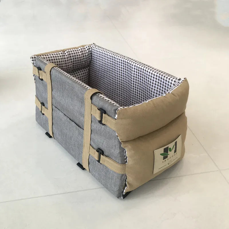 “Cozy Pup Car Booster Seat – Keep Your Dog Safe & Comfy on Every Ride”