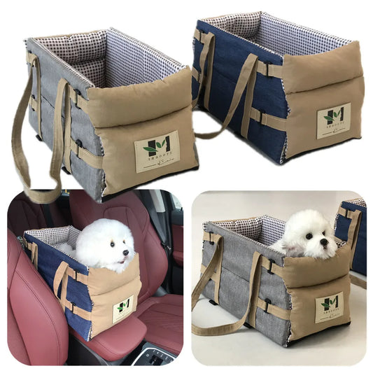 “Cozy Pup Car Booster Seat – Keep Your Dog Safe & Comfy on Every Ride”