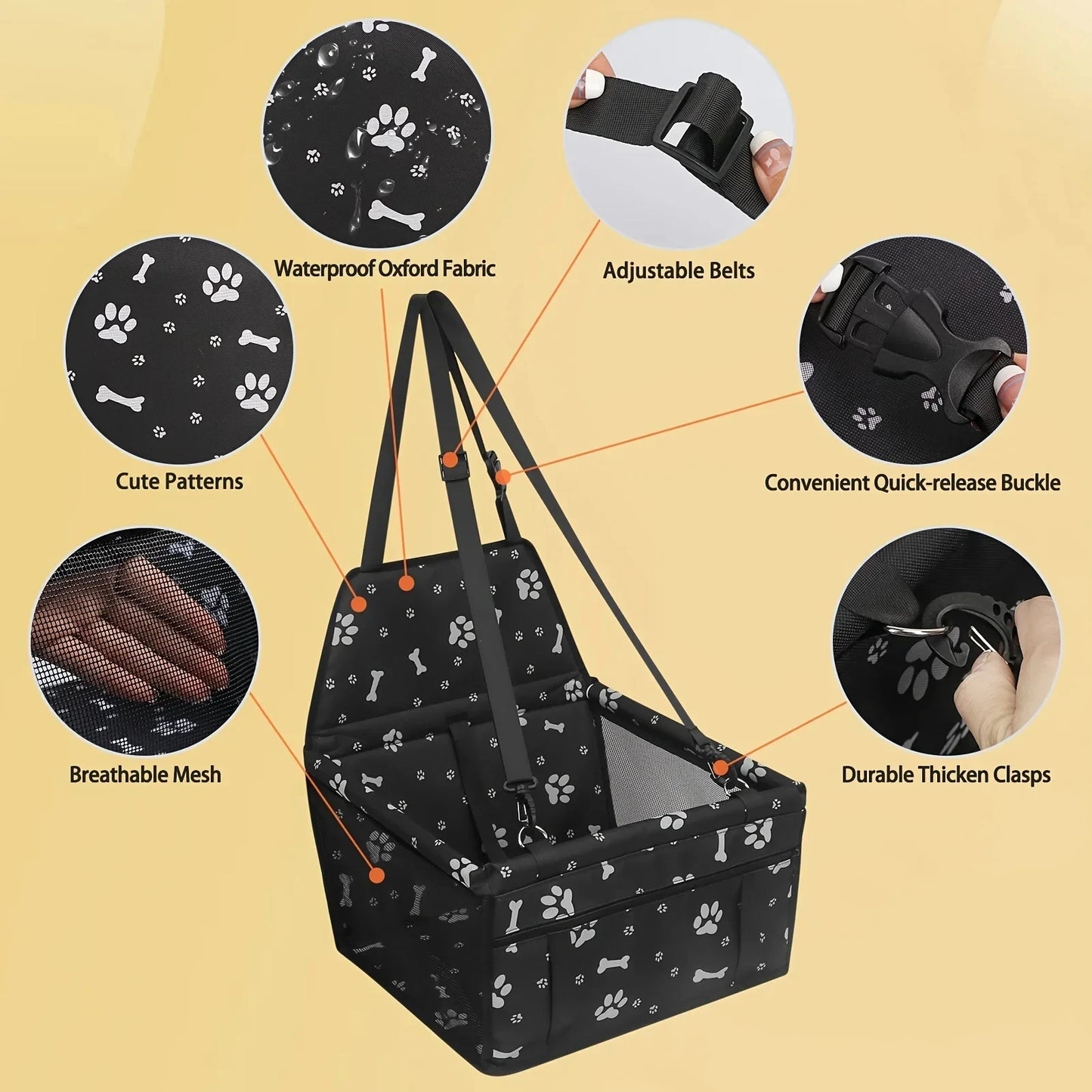 Safe & Comfy Dog Booster Seat – Perfect for Every Ride