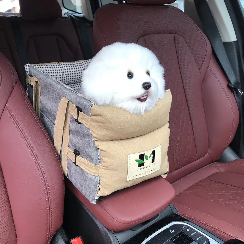 “Cozy Pup Car Booster Seat – Keep Your Dog Safe & Comfy on Every Ride”