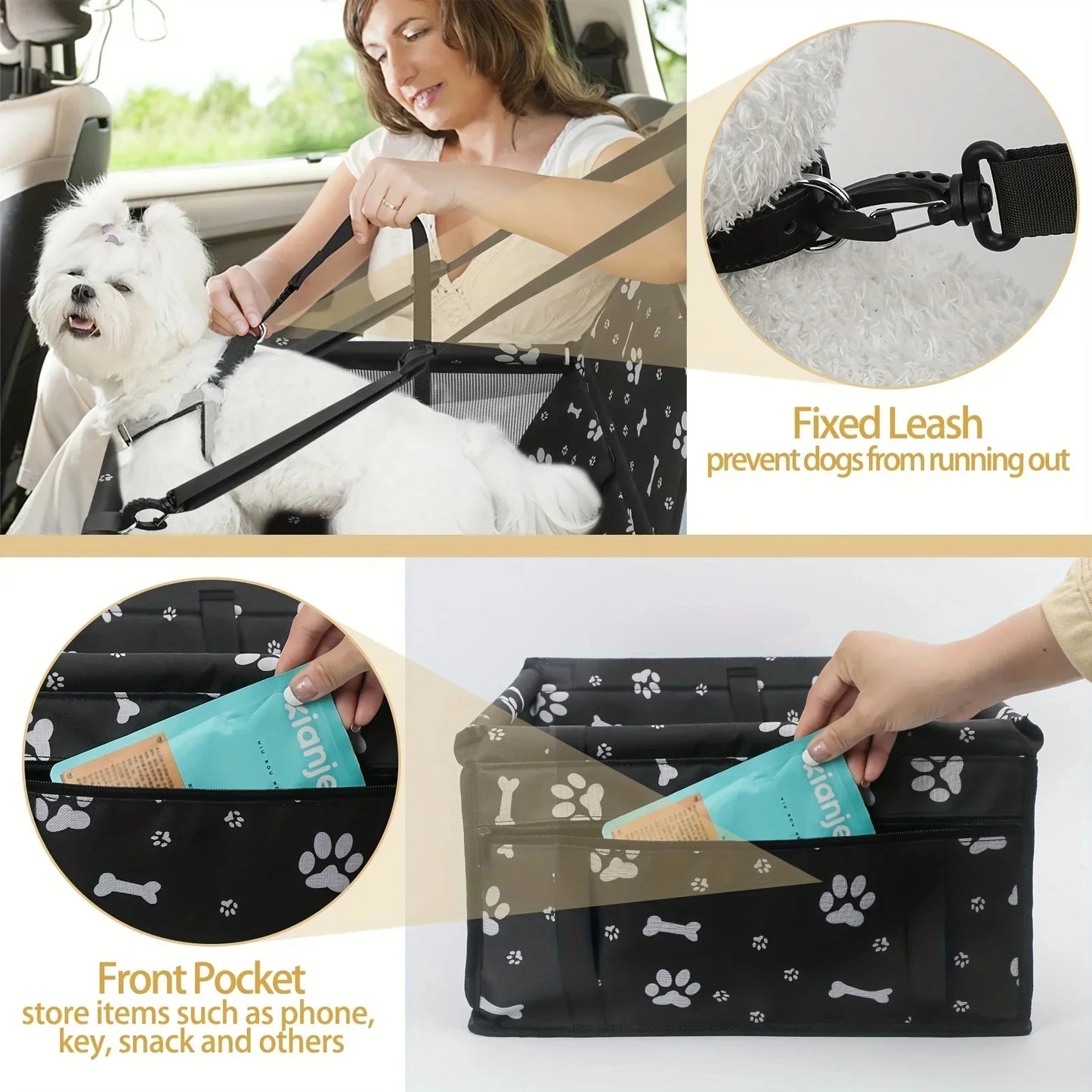 Safe & Comfy Dog Booster Seat – Perfect for Every Ride